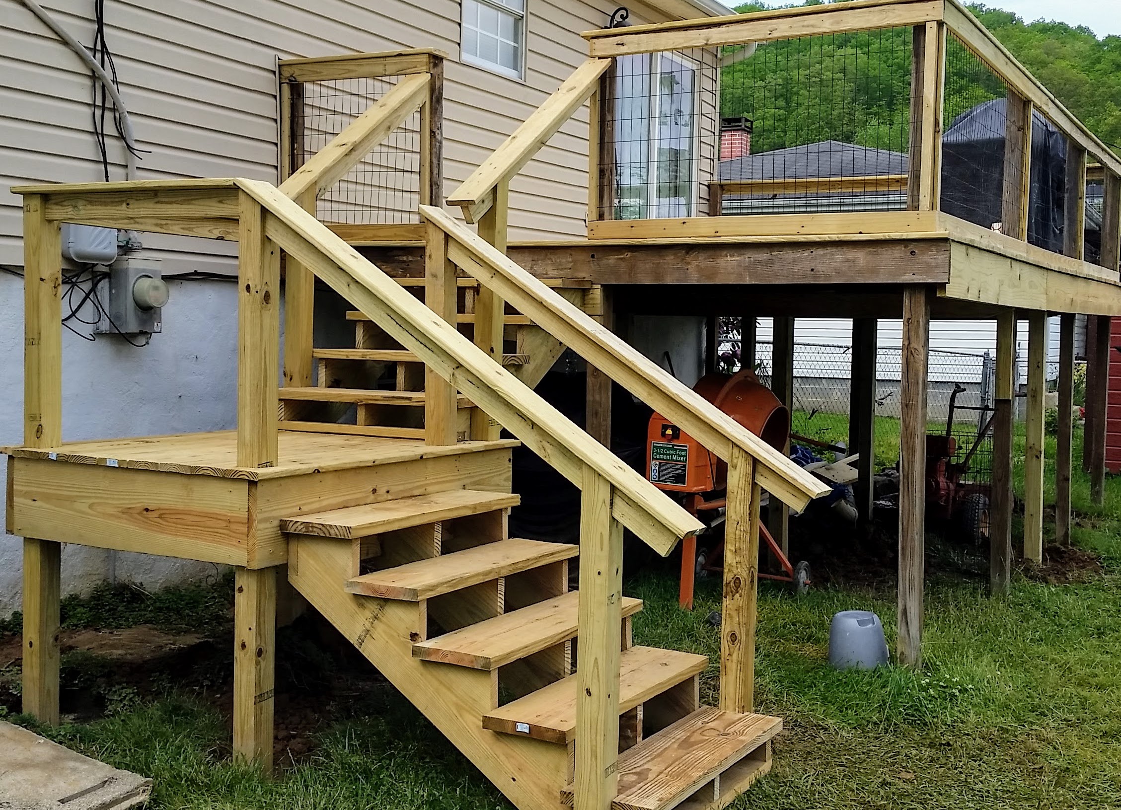 These new steps and landing replaced an older set of steps that replaced a far more dangerous set of steps Barboursville, WV; Milton, WV; Hurricane, WV area